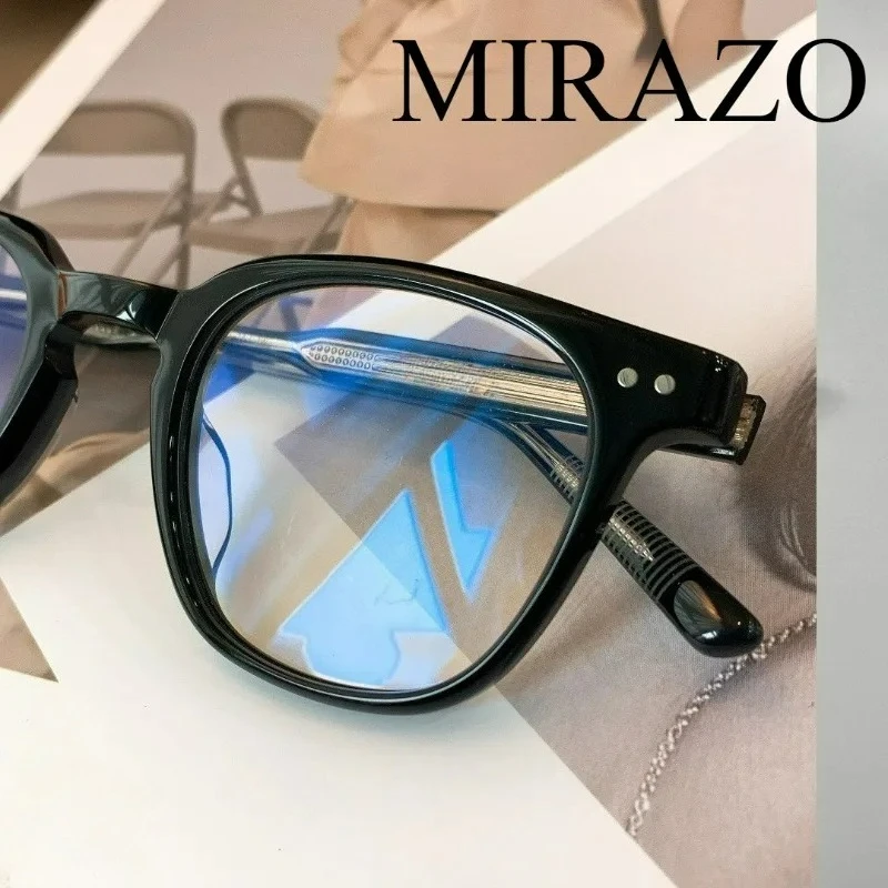 

Korea Gm Eyeglasses Frame Men Optical Glasses Women Computer Goggles Clear Lens Luxury Brand Vintage Acetate Black Square Frame