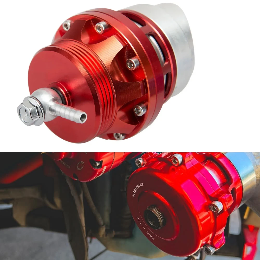 Universal 50mm 2inch Turbo Blow Off Valve BOV Aluminum 6mm Flange Racing Dump Valve for Most Car High Performance BOV Adapter