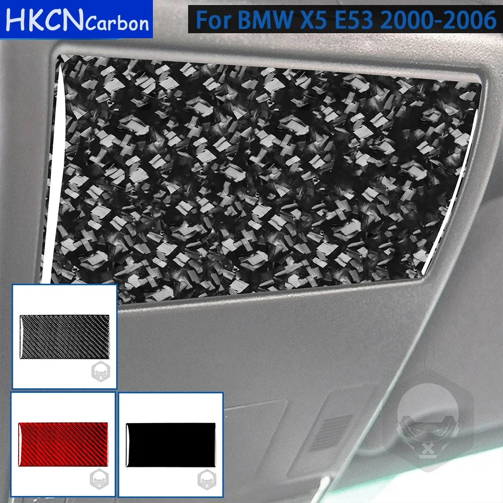 

For BMW X5 E53 2000-2006 Accessories Carbon Fiber Car Interior Overhead Console Lighting Control Trim Sticker Decoration