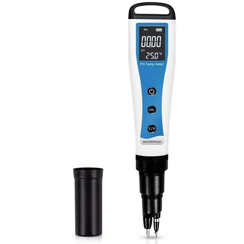 [NEWA64Z!】 Waterproof Portable Digital PH Tester With Probe, 3In1 PH EC Temperature Meter, Conductivity Temp Detector