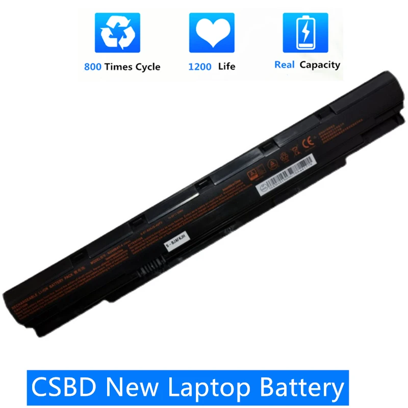 

CSBD New N240BAT-4 Battery For CLEVO N240PU N250BU N240WU N240JU N250JU N250WU NP3240 NP3245 6-87-N24JS-4UF3 N240BAT-3