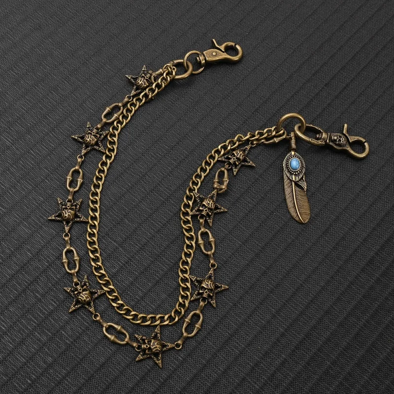 Hip Hop Punk Rock Metal Pants Waist Chain Men Women Keychain Trousers Wallet Key Chains Jeans Unisex Hip-hop Jewelry Gift view 6