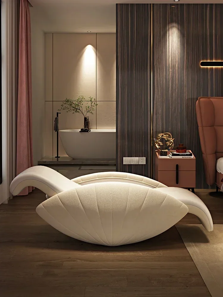Light Luxury Master Bedroom Couple Couch Internet Celebrity Adult Chaise Longue Designer Leisure Shell Recliner Rocking Chair