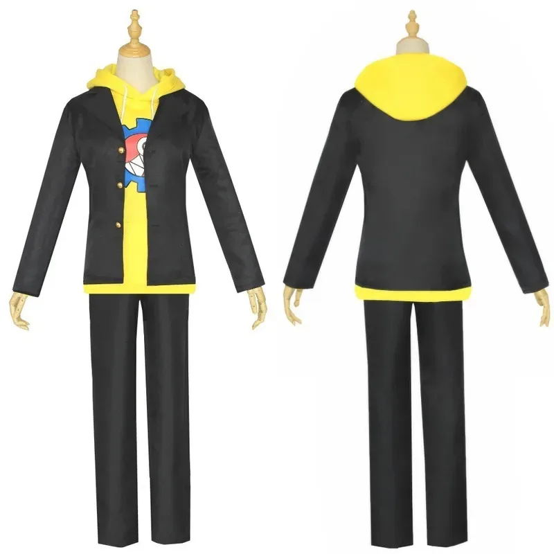 qa156 أنيمي SK8 إنفينيتي ريكي كيان شعر مستعار أصفر هوديي البلوز سترة SK ثمانية لوح التزلج الزي الرسمي تأثيري Costu