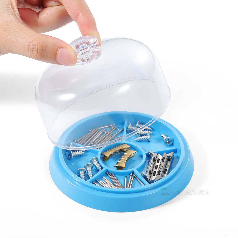 6 Slots Watch Dust Sheet Cover with Tray Watch Movement Repair Tool Jewelry Tools Spare Protector Watchmaker Repair Tool