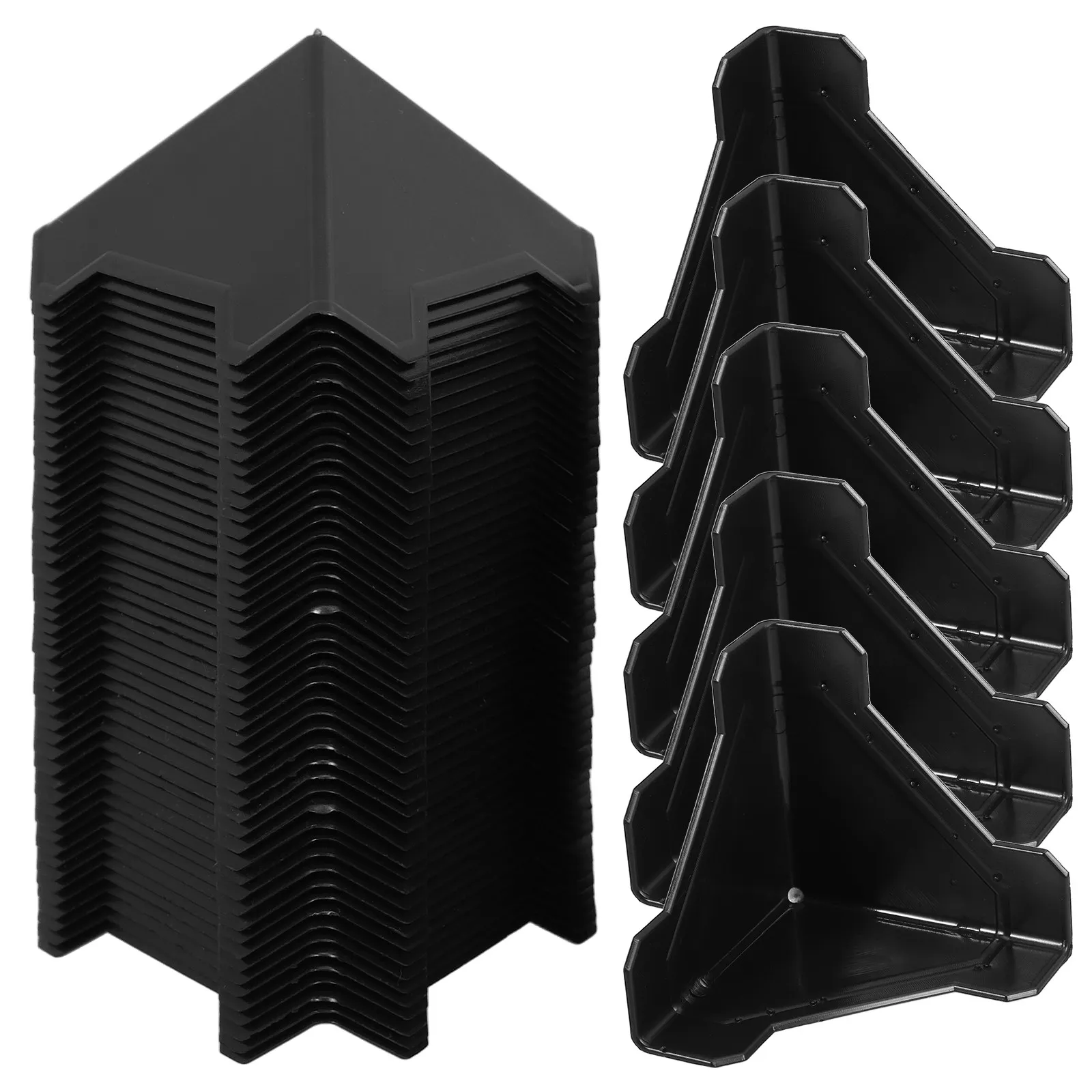 100Pcs Plastic Corner Guards for Furniture Packaging and Carton Packing Protective Corner Protectors Lightweight Portable