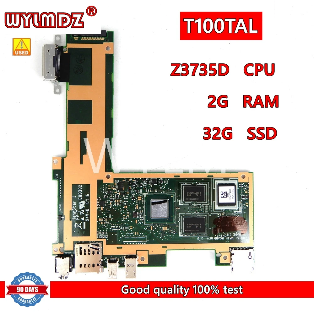 

T100TAL Z3735D CPU 2G RAM 32G SSD Motherboard For Asus T100TAL Laptop Mainboard 100% Tested