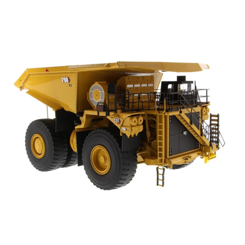 DM Diecast Alloy 1:50 Scale CAT 798AC Mining Transport Dump Trucks Cars Model Adult Toys Classics Souvenir Gifts Static Display