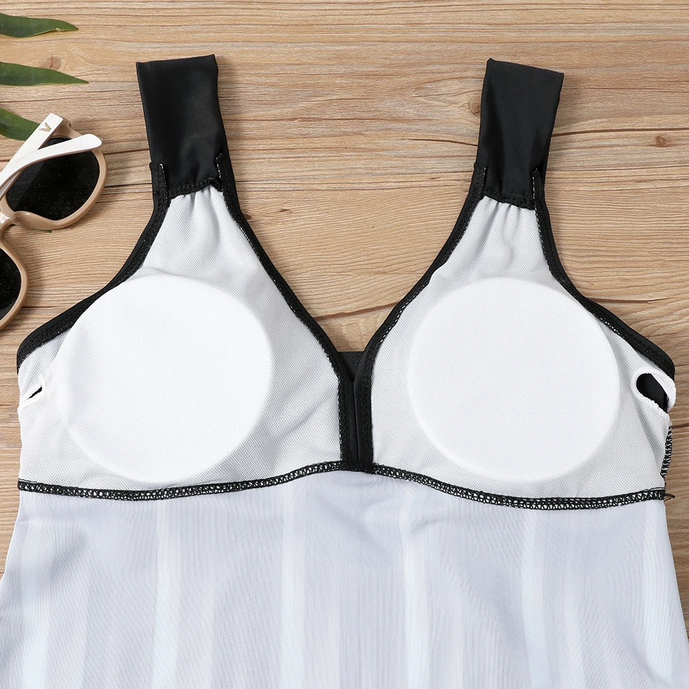 Cintura alta bikini moda tankini define sexy impressão 3d maiô banho feminino sexy praia maiô duas peças tankini