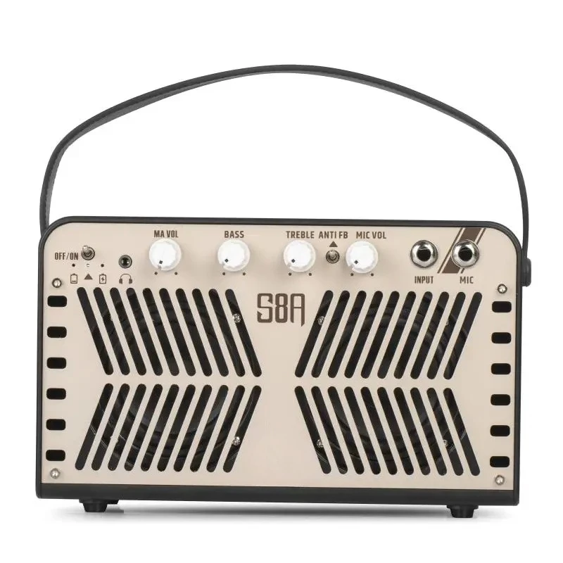 Caline Scuru S8A 20W Portable Battery Powered Acoustic Guitar Amplifier Acoustic Amp With Battery view 2