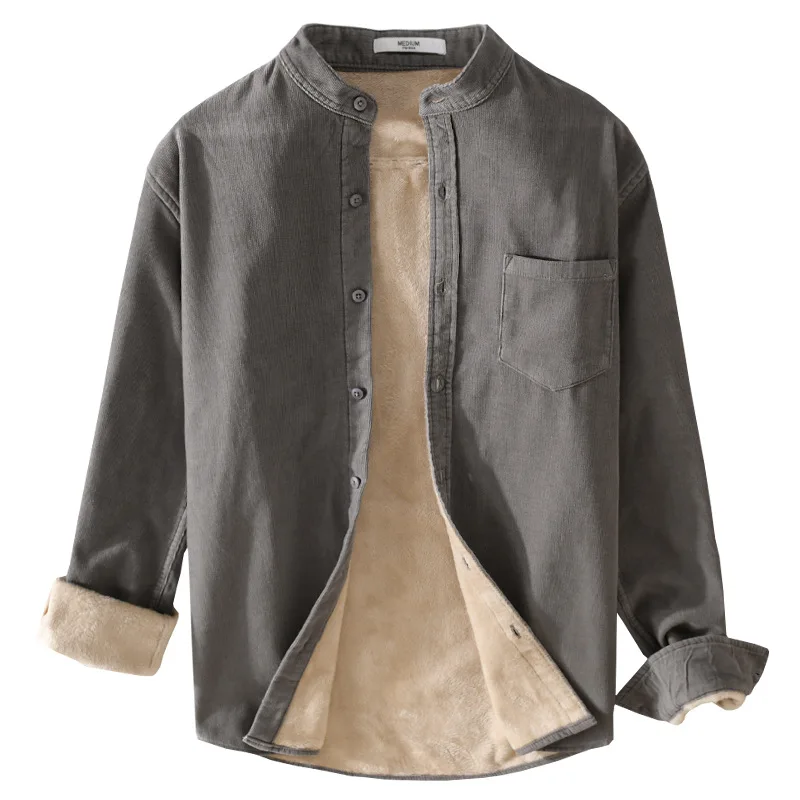 

Warm Thick Shirts Men Winter New Fashion