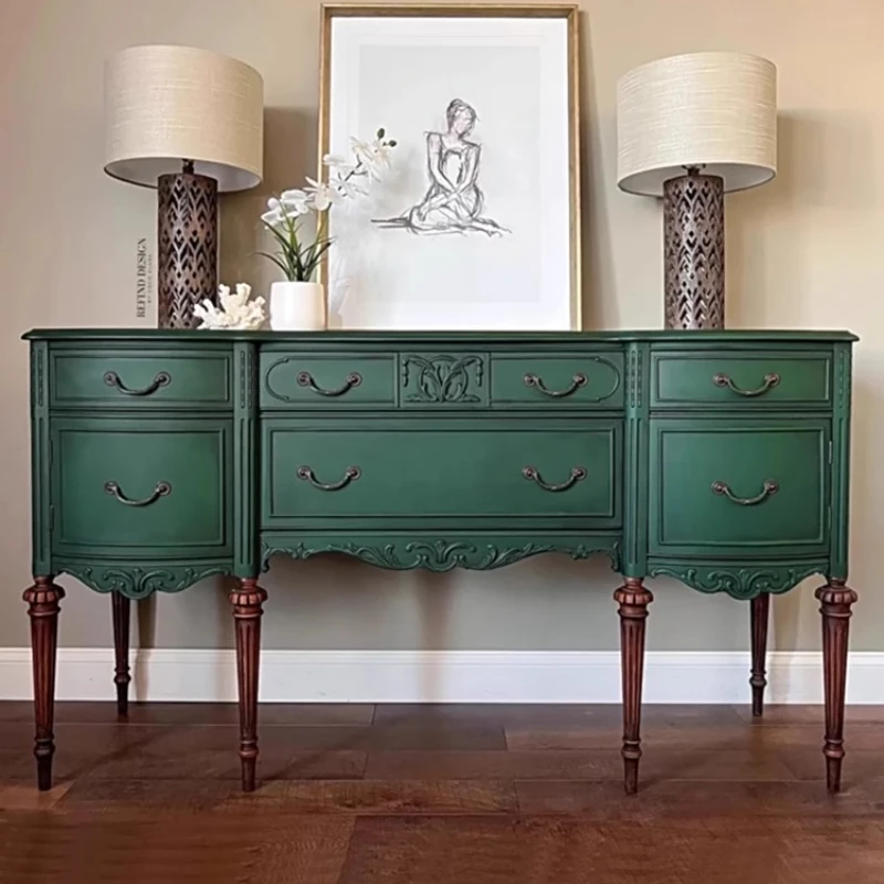 

Chest Of 6drawers Storage Box Cabinet American Vintage Living Room Wood Storage Sideboard Vintage Home Bedroom Furniture