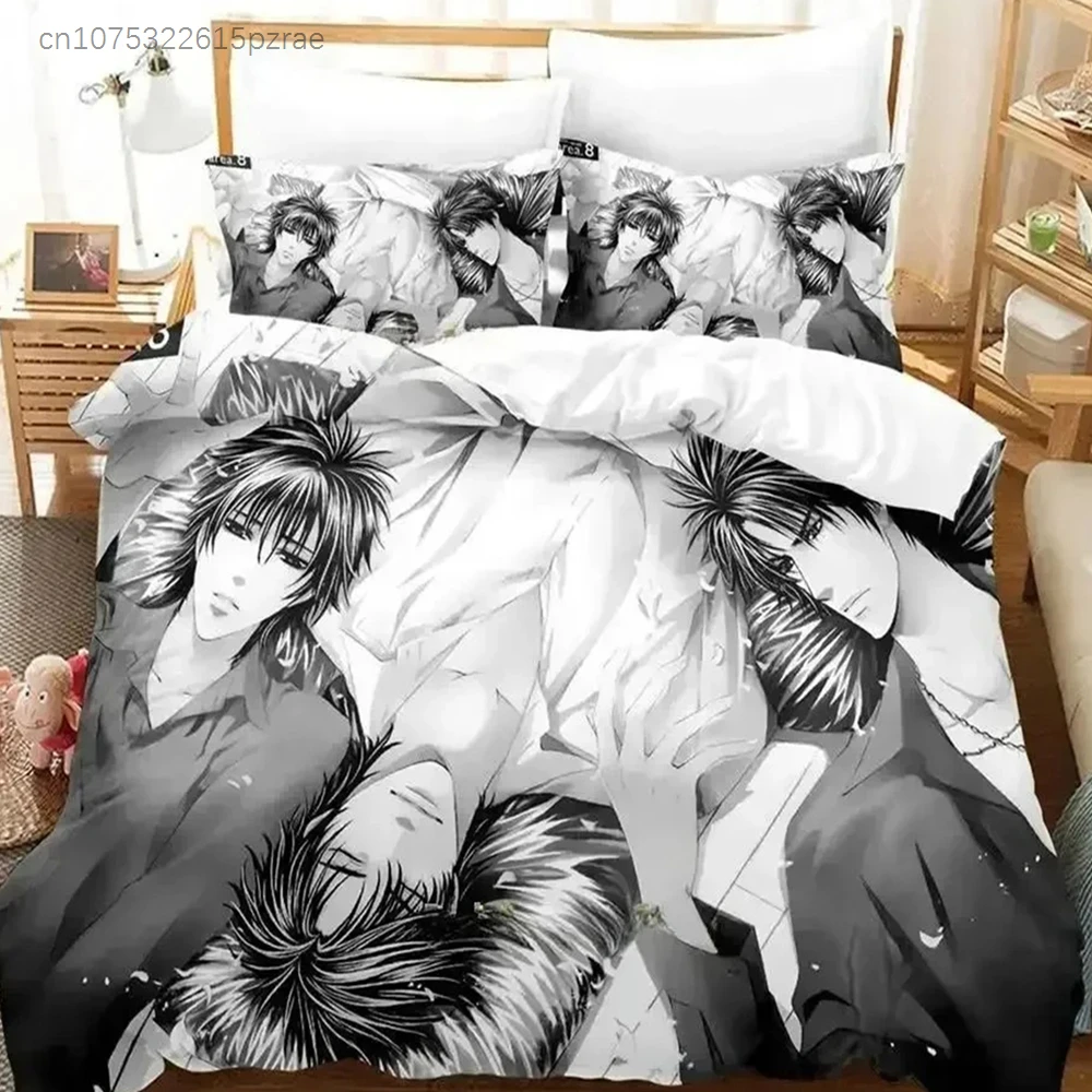 Brother X Brother Bedding Set Single Twin Full Queen King Size Bed Set Adult Kid Bedroom Duvet Cover Sets 3D Anime Bed Sheet Set