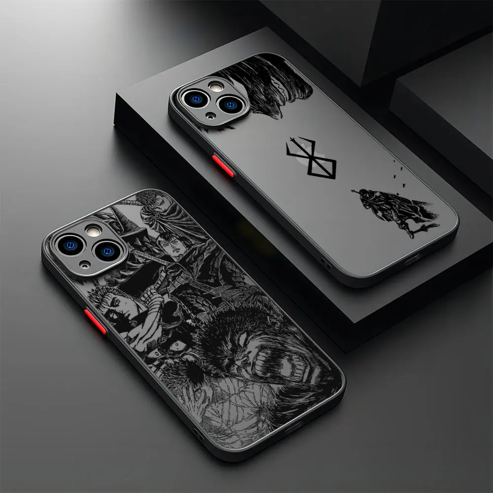 Berserk buds Hot Anime Phone Case per Samsung S24 S23 S22 S21 S20 S10 FE Note20 Note10 Plus Ultra Lite 5G Cover trasparente