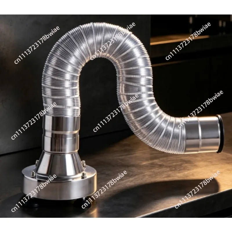 Electric Multifunctional Coffee Smoke Extractor Coffee Bean Roaster Puff Drawer 8000RPM 156CFM 304 Stainless Steel Base AD-400