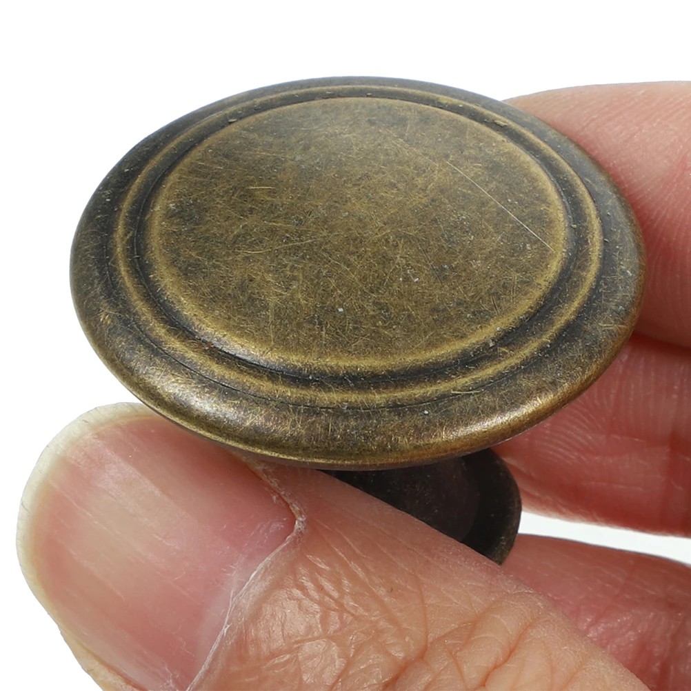 

4pcs Retro Cabinet Handles Vintage Copper Knobs for Cabinets Dresser Drawers 30mm Durable Material Classic Style Kitchen