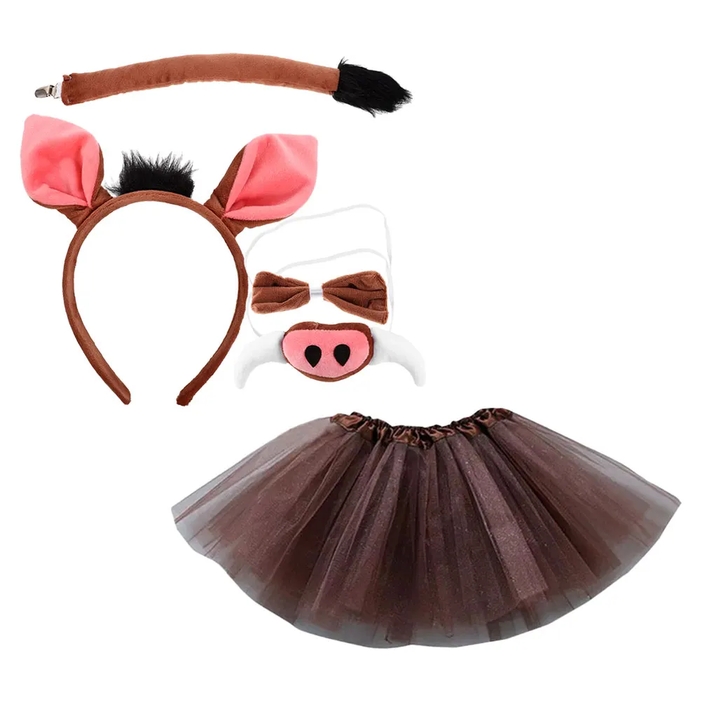 

Headband Pig Nose Costume Accessories Animal Decoration Kids Party Supplies Toddler Pig Ears Headband Soft Material