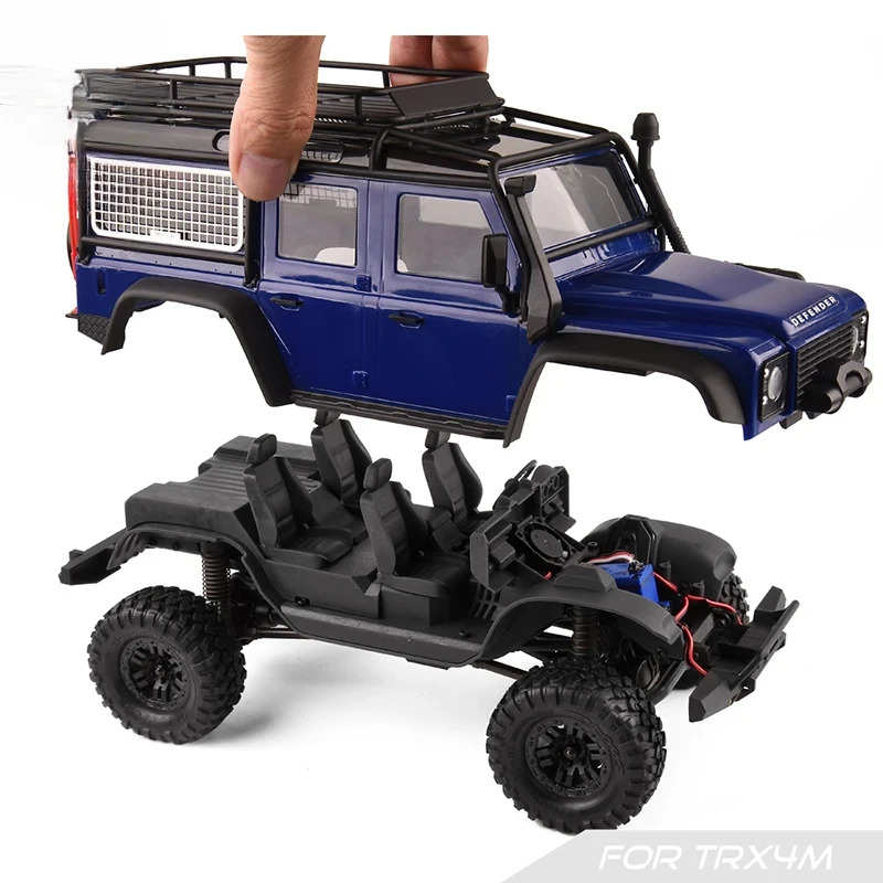 1 مجموعة محاكاة مقعد التحكم المركزي ل1/18 RC الزاحف Traxxas TRX-4M المدافع D90 ترقية أجزاء