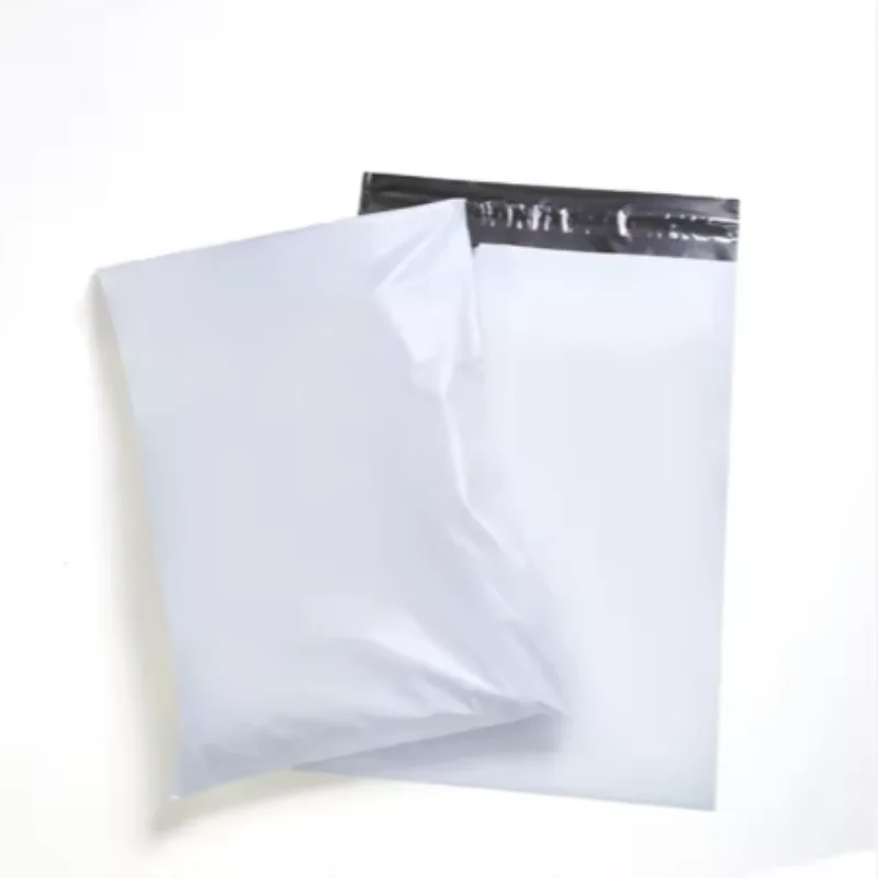 Neue Lose, weiße, selbstklebende Kuriertaschen, Express-Umschlag, Versandverpackungsbeutel, wasserdichte Kunststoff-Poly-Aufbewahrung – Detail 4