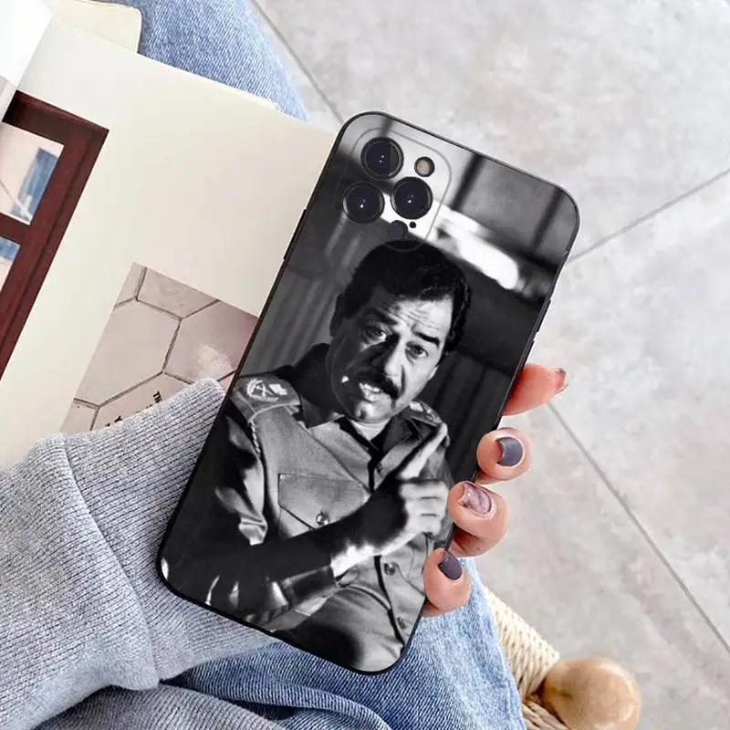 Saddam Hussein Phone Case For iPhone 14 11 12 13 Mini Pro Max 8 7 6 6S Plus X SE 2020 XR XS Funda Case