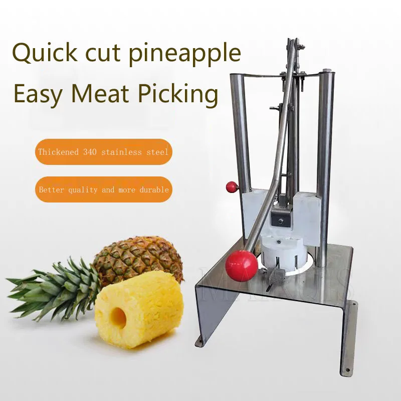 Manual Stainless Steel Pineapple Peeler Corer Slicer Machine Manual Stainless Steel Pineapple Hole Punch Machine