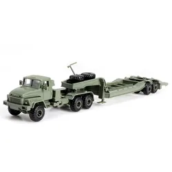 4D 1/72 Rusland KrAZ-260B Tractor Model Assemblage Militaire Truck Lijm Gratis Plastic Gemakkelijk Model Speelgoed