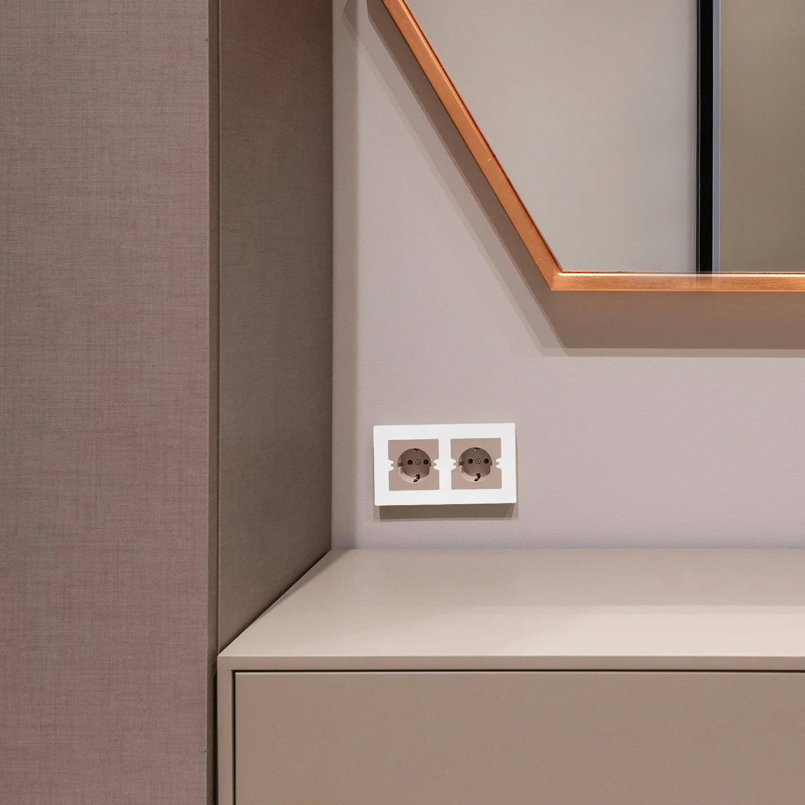 2 قطعة غطاء مقبس التبديل لوحة 86-نوع فارغة غطاء فاصل للمنزل مكتب فندق الغبار منفذ ديكور يغطي