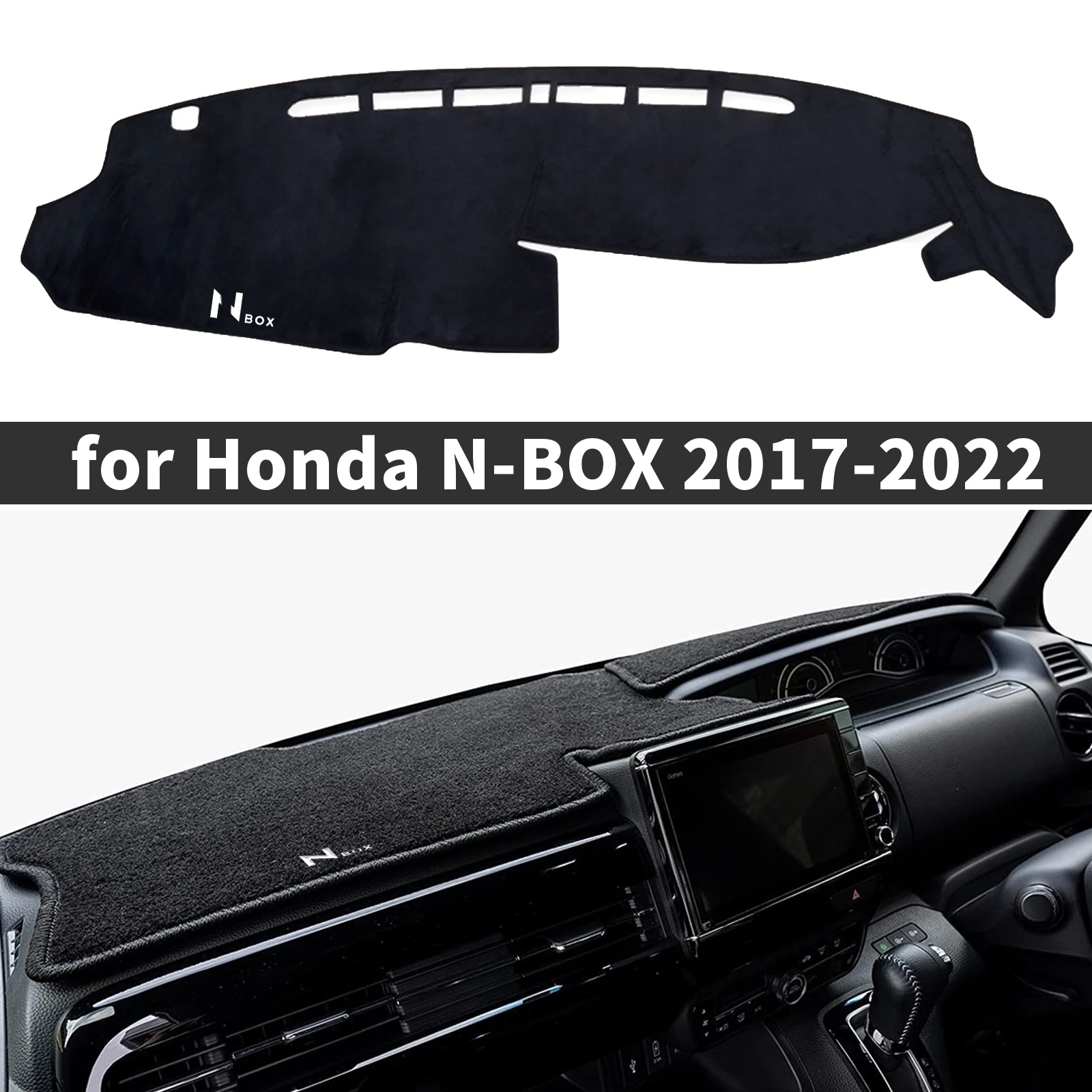 

fit for Honda N-BOX 2017-2022 NBOX N BOX JF3 JF4 RHD DashMat Sunshade Dashmat Dashboard Cover Pad Protective Carpet Accessories