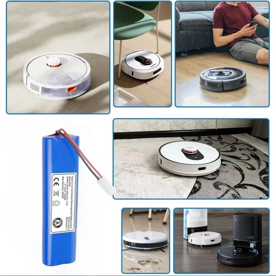 4800mAh Robot Vacuum Cleaner Battery for Rowenta X-Plorer 75,S75,75S,RR7635WH,RR7647WH,RR7675WH,RR7687WH,RR8585WH,RR8587WH