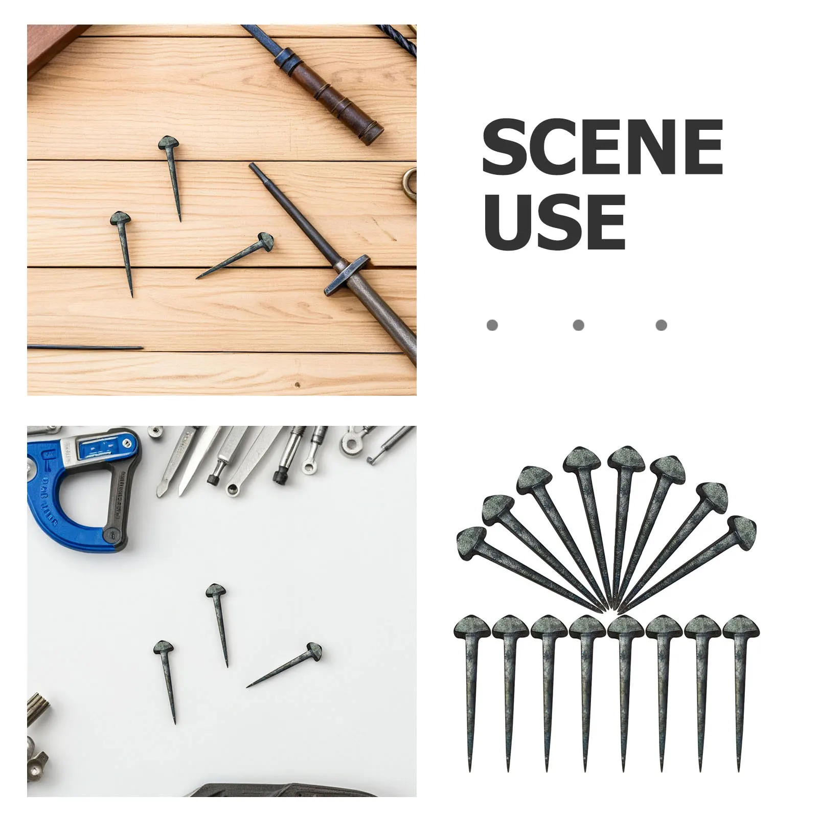 المهنية حدوة الحصان المسامير 50 قطعة منصات الحديد حافر قابلة للاستبدال قوي الفرامل الخلفية اكسسوارات المدمجة معدات أحذية الحصان أداة