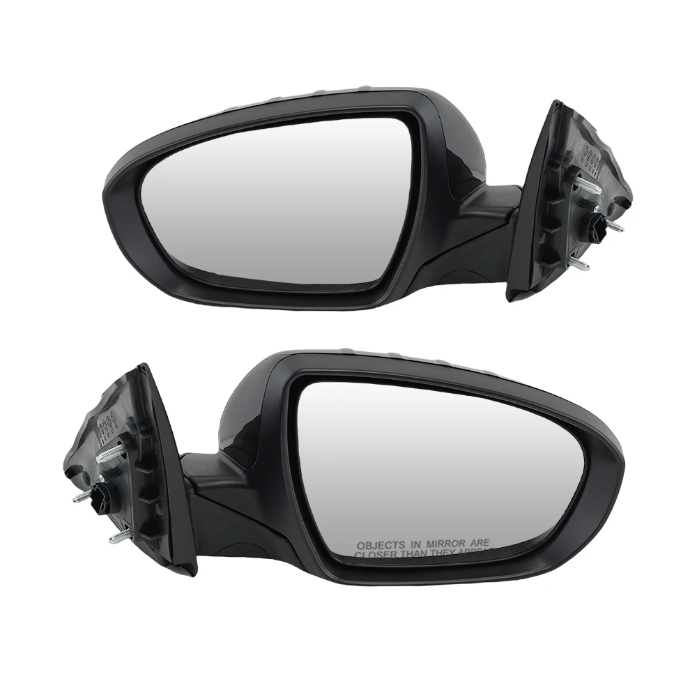 Rearview Mirror Assembly For Kia Optima Sedan 2014-2015 6 Pins Glossy Black Manual Folding Heated Side Mirror Car Accessories