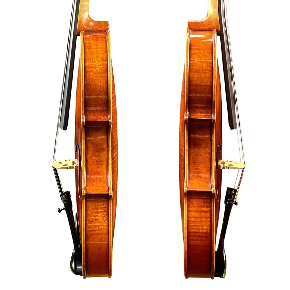 4/4 Full Size Solid Spruce Maple Violin Vintage Antique Oil Varnish Handmade Professional Performance Violin for Adult Players