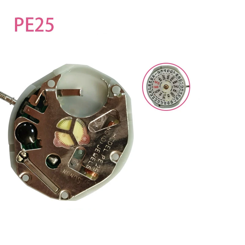 اكسسوارات ساعة كوارتز PE25 ، تقويم مزدوج ، اليابان ، جديد