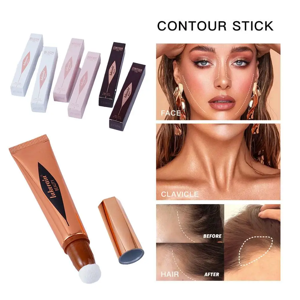 Natural Face Liquid Blusher Cream Cheek Eye Tint Peach Makeup Blush Cheek Cosmetic Contouring Makeup Stick Brighten Multi-u J9S5