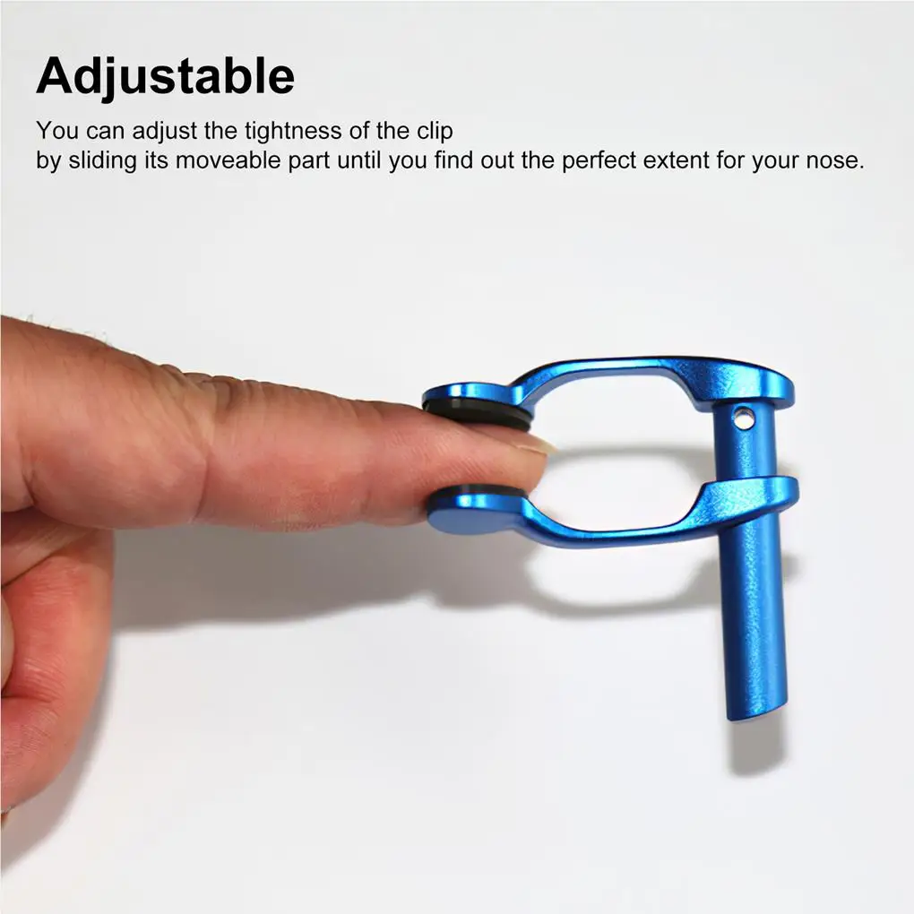 Nose Clip Diving Clamp Training Aid Adjustable for Beginners Type