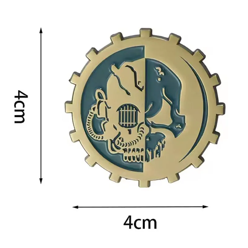 Adeptus Mechanicus شارة Warhammer 40,000 منظمة دينية شعار بروش ريترو دبوس معدني RPG لعبة ألعاب جمع #2