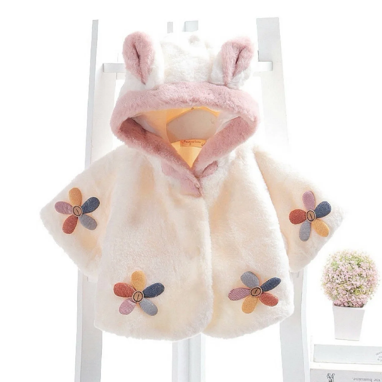 

Baby Cape Cape Baby Girl Autumn and Winter Clothes Thickened Coat Shawl Wool Sweater