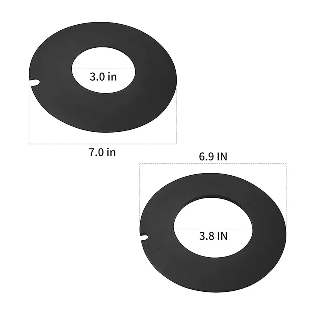 2Pcs/set Rubber RV Toilet Seal Kit 385311462 & 385316140 Replace for Dometic/Sealand/VacuFlush/travel Trailer RV Camper Toilet