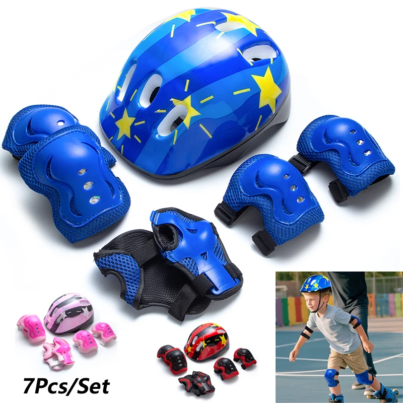 Kids Adjustable Helmet Protect - Scooter Helmet Set 评论和价格