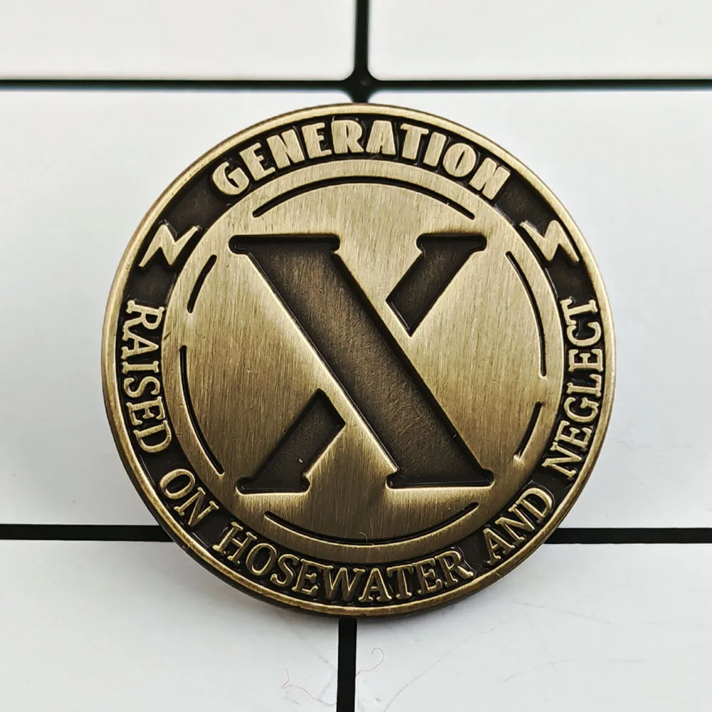 X-generation Self Deprecating Themed Quotation Brooch Raised on Hosewater and Neglect Badge Nostalgic Identity Accessories Gift