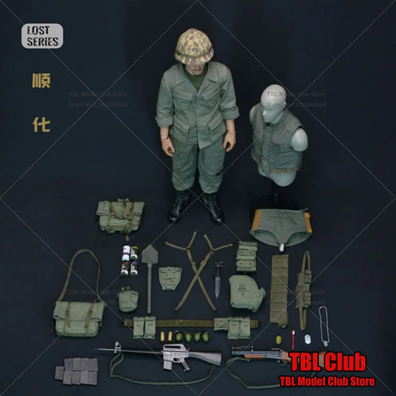 In Stock QOM-1045 1/6 Vietnam War United States Marine Corps In Hue Combat Uniform Suit Set fit 12In Male Solider Action Figure