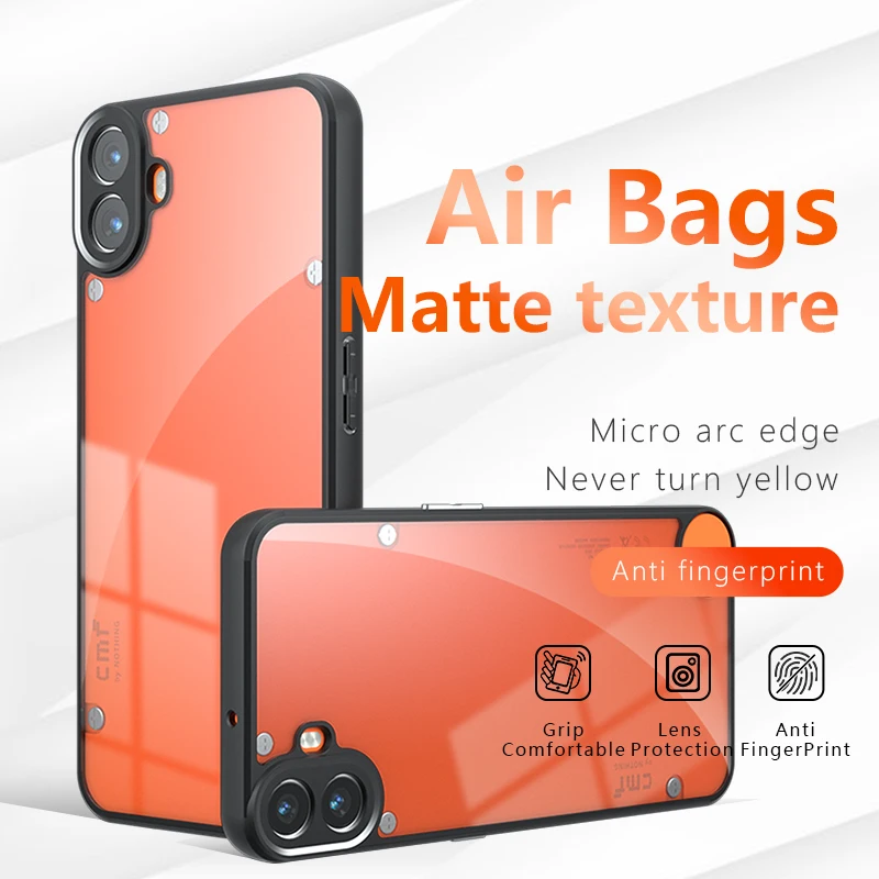 Skin Sensation Airbag Anti Drop Case Cover for Nothing CMF Phone 1 Mircropyle Back Case Cover Nothing CMF Phone 1 Phone Fundas