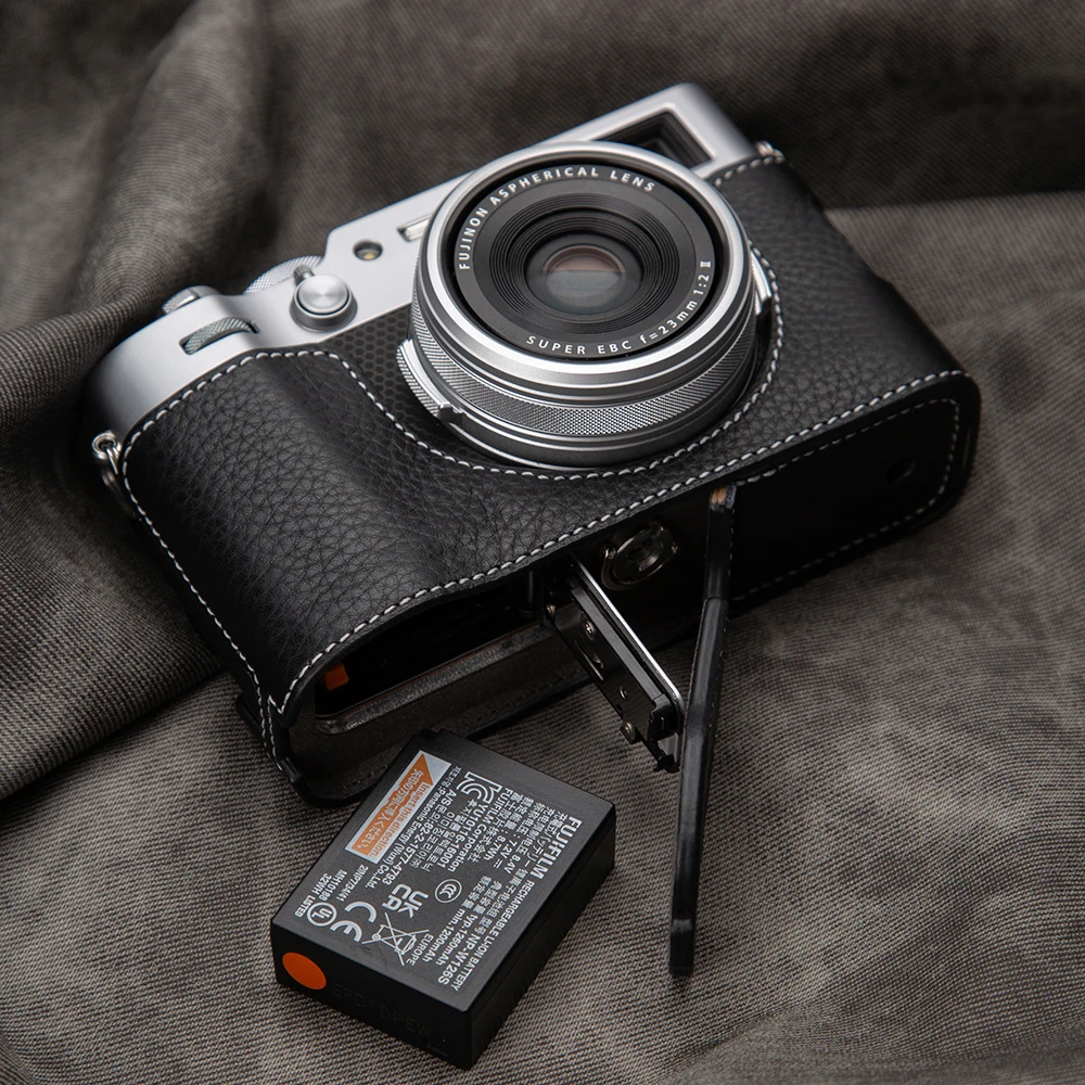 Retro Style Genuine Leather X100VI Camera Bag X100VI Bag Protective Case for Fujifilm X100VI Case Camera Half Leather Case