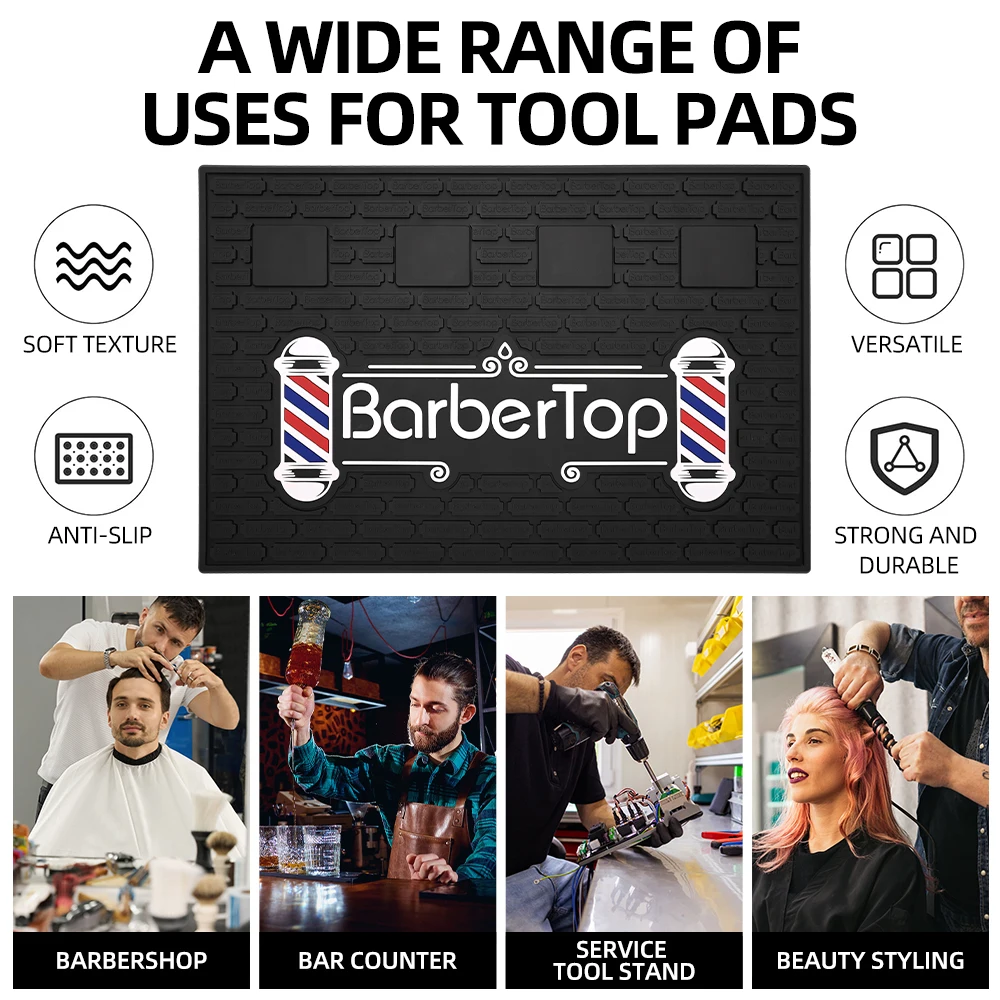 

Магнитный коврик для хранения на рабочем столе для парикмахерской, водонепроницаемый противоскользящий коврик для хранения парикмахерских инструментов, термостойкий коврик для дисплея