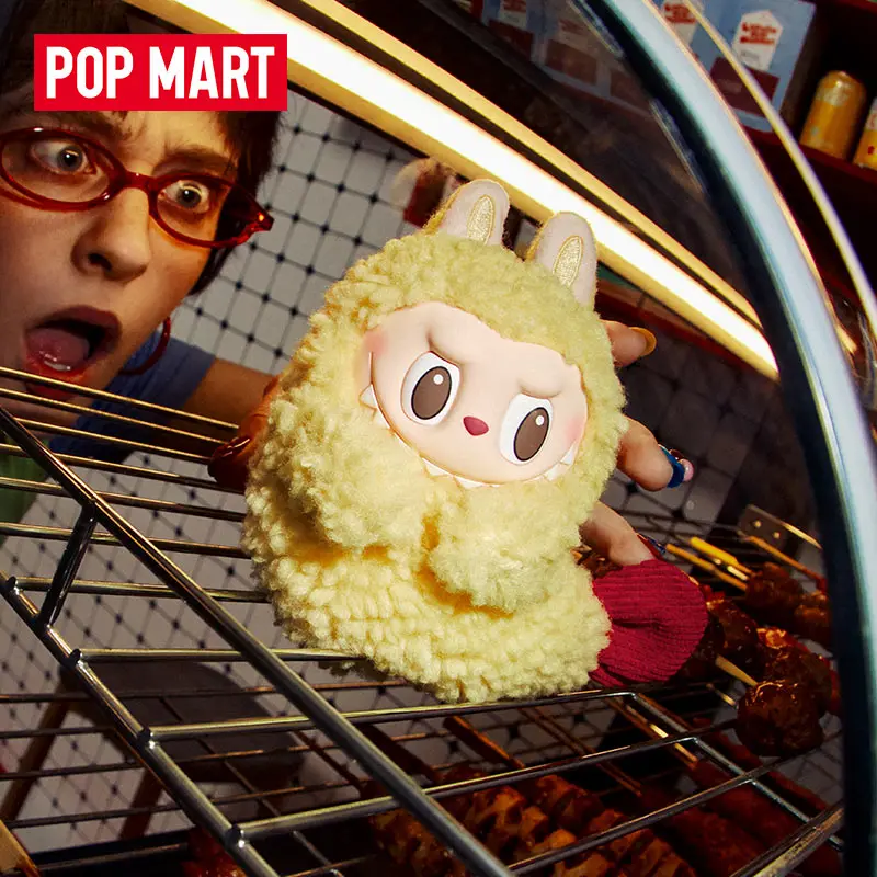 

Popmart Labubu Series Wacky Mart Headphone Case Kawaii Trendy Figurine Kids Collection Gift Anime Derivative Toy