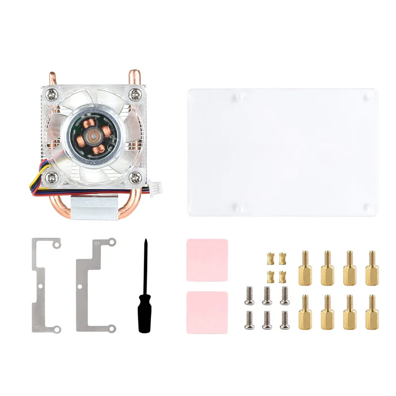 ICE Tower Higher RGB Fan for Raspberry Pi 5 CPU Cooler U-Shaped Copper Tube Fins Pi5