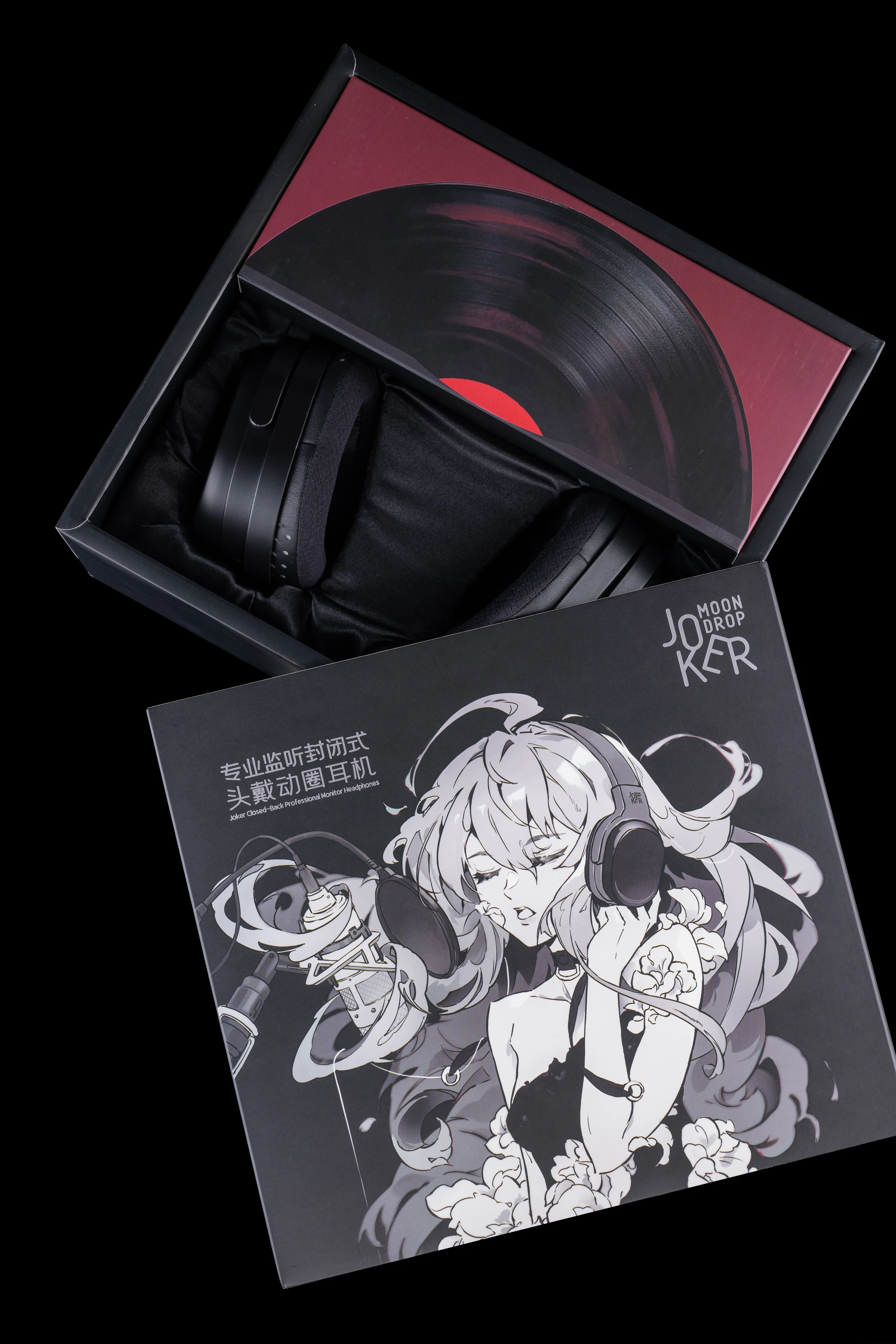 MOONDROP JOKER Fone de ouvido com driver dinâmico de 50 mm Fone de ouvido de tamanho completo com plugue estéreo de 3,5 mm