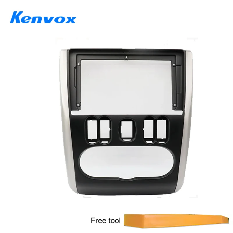 Car radio 9'' KENVOX 2 Din Face Frame For  Nissan ALMERA 2012-2019 Center Control Dashboard Fascia Stereo Panel Dash Kit cable