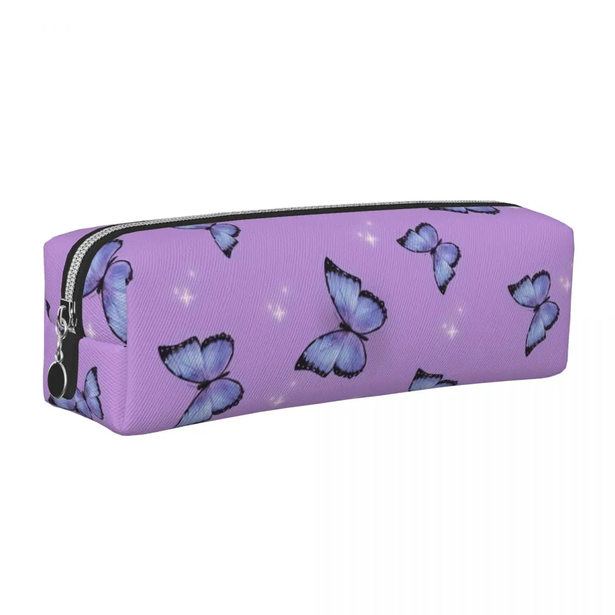 Фиолетовые пеналы с бабочками, сумки для ручек, студенческие большие вместительные школьные подарки, пеналы