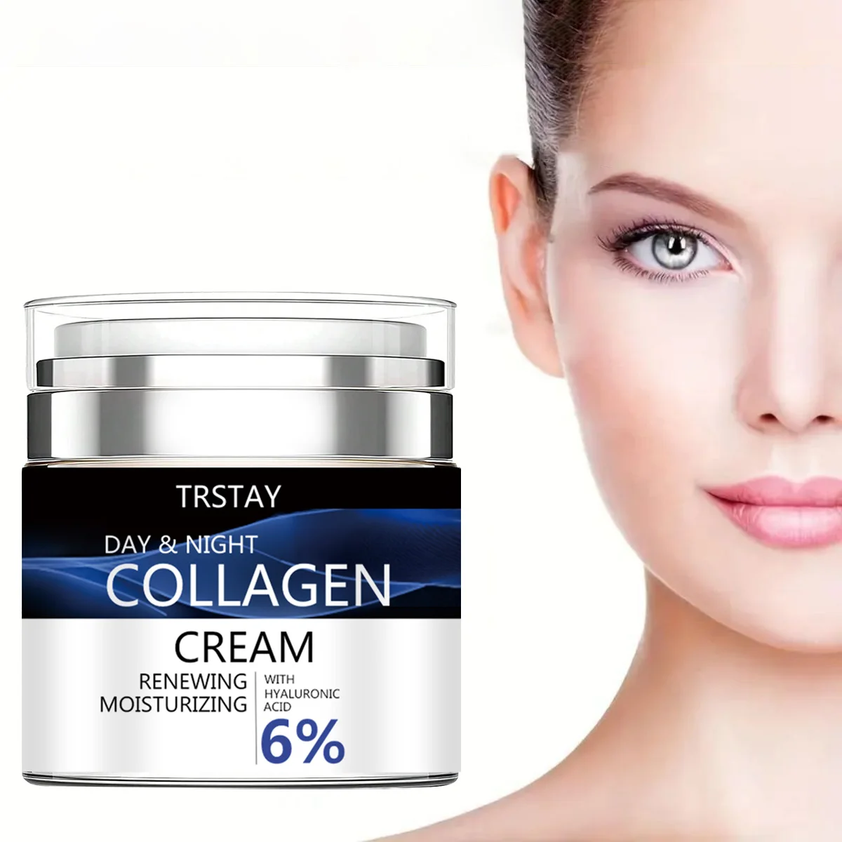 

Moisturizing face cream Moisturizing collagen neck hyaluronic acid smoothes wrinkles, brightens skin, moisturizes and protects s